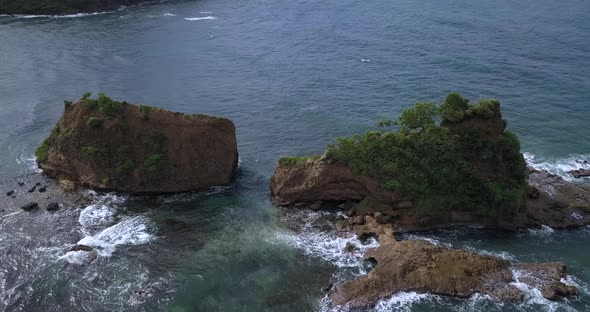 Flying Over The Cliffs Of The Calibishie Coast, Unusual Views Of Dominica And The Caribbean Sea