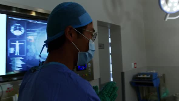 Surgeon walking in operation theater 4k