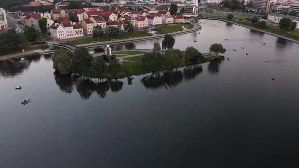 Aerial Drone Shot View of Nemiga 