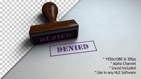 Denied Stamp