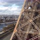 Drone View of the Stairs and Elevator Inside the Structures of the Eiffel Tower - VideoHive Item for Sale