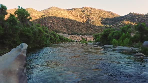 River Background Video Footage - Drone Footage Of A River In The Forest