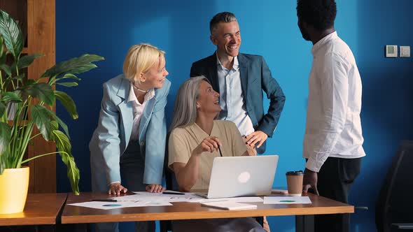 Employees in the office