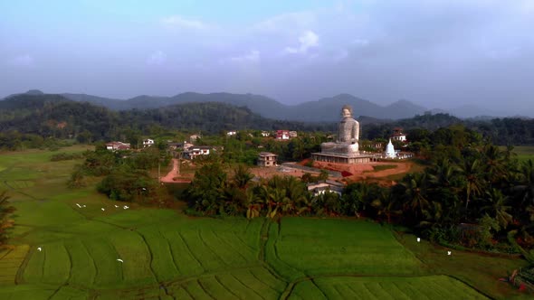 Buddhist Temple with Buddha Statue