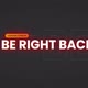 Streaming Be Right Back Screen - Red Neon - VideoHive Item for Sale