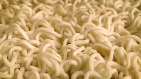Noodles Rotating In Bowl