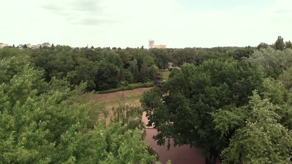 Babi Yar. Aerial - The Place of Mass Murder of Jews During the Second World War. Holocaust. Kyiv