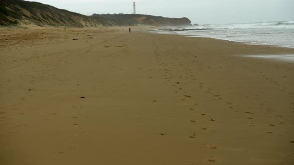 Flat Open Fairhaven Beach Along The Great Ocean Road, Australia