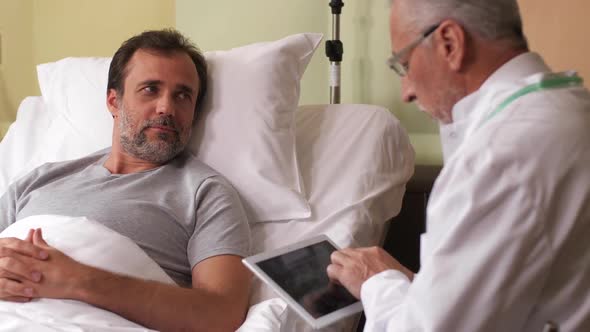 Sick Man Happy To Hear Good News From Doctor