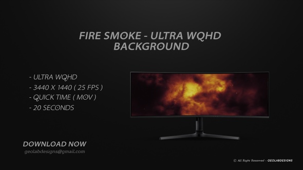 Fire Smoke - Ultra WQHD Background alt