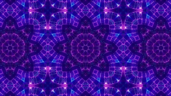 Vj Purple Kaleidoscope Light Loop 4K 08