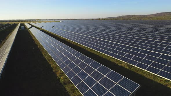 Drone Shooting Solar Panel Station