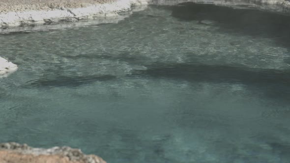 Hot pool in Yellowstone National Park