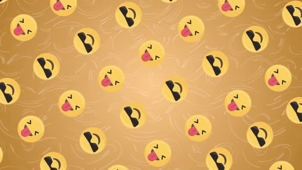 Crazy Emoji Background