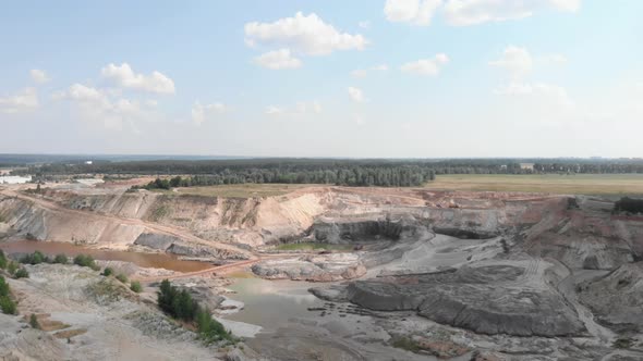 Giant Iron ore open quarry