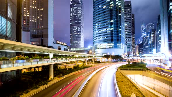 Timelapse of Hong Kong cityscape