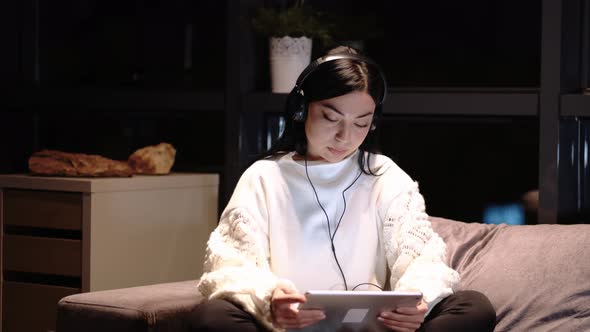 Woman Using Tablet