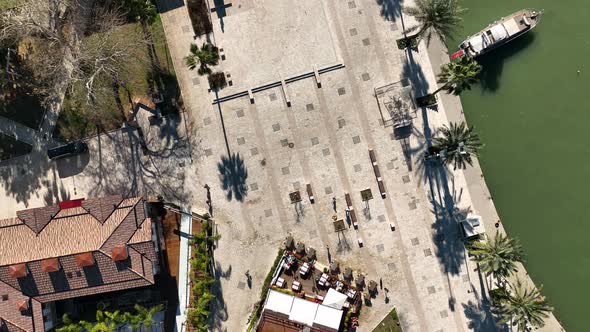 Aerial Footage of the Antique City Side, Turkey 4 K