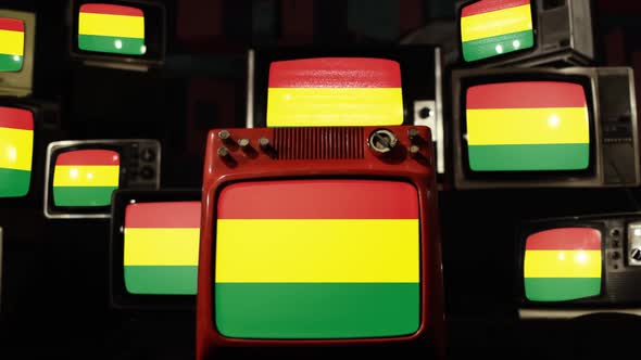 Flags of Bolivia and Vintage Televisions.