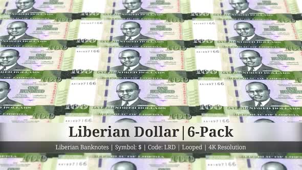 Liberian Dollar | Liberia Currency - 6 Pack | 4K Resolution | Looped