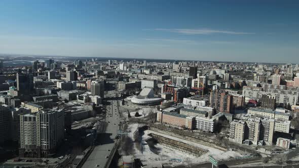 The City Center of Novosibirsk