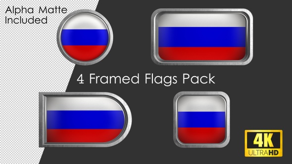 Framed Russia Flag Pack alt