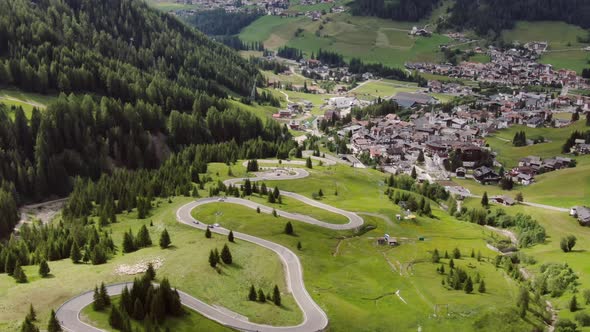 Corvara in Badia Dolomites Mountains Italy