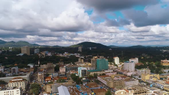 Aerial view of the Arusha City