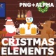 Cartoon Christmas Elements And Transitions - VideoHive Item for Sale