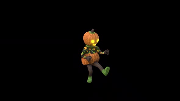 Pumpkin Girl Dance 10 – Halloween Concept