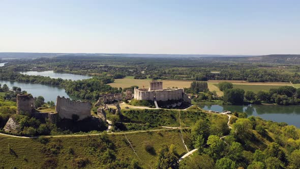 Chateau Gaillard Castle, Les Andelys, Normandy, France