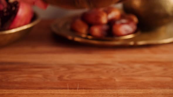 Nuts and Dried Fruits Mix Closeup