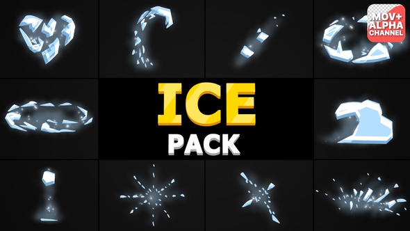 Cartoon Ice Pack | Motion Graphics alt