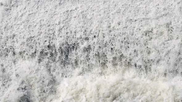 White water strong stream of waterfall