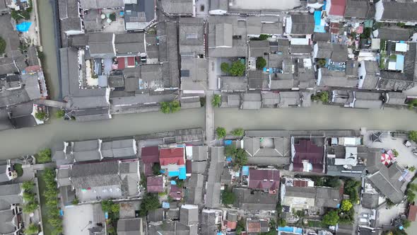 Overlooking The Ancient Town in Shanghai