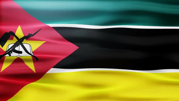 Mozambique Flag Waving