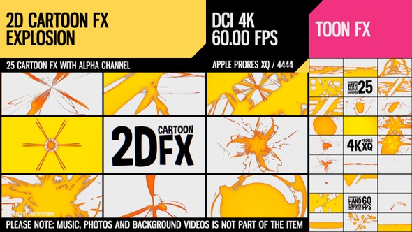2D Cartoon FX (Explosion Set 20)