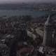 aerial Galata Tower and golden horn - VideoHive Item for Sale