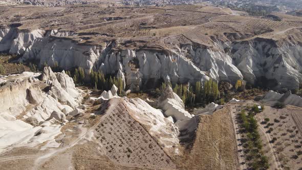 Aerial View Cappadocia Landscape