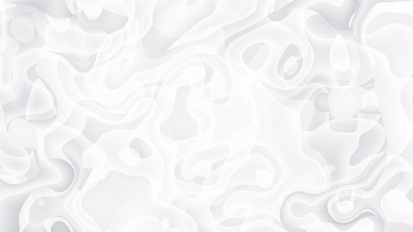 White smooth glossy abstract elegant liquid animation background.