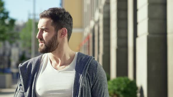 Young man with headphones 