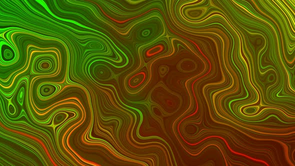 Green Red Line Wavy Marble Liquid Animated Background
