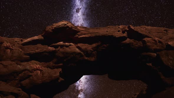 Amazing Milky Way Over Monument Valley