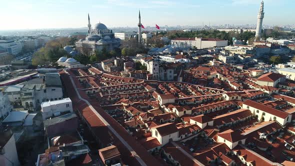 Grand Bazaar Roofs Istanbul Aerial View 8