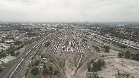 Frontal view of train station in mexico city