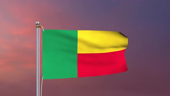 Benin Flag 4k
