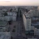 Slow flight over the city center at sunset - VideoHive Item for Sale