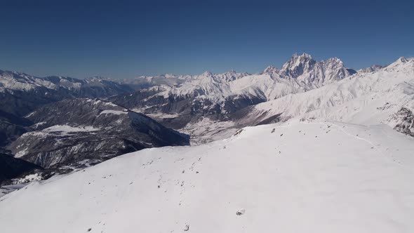 Winter mountains