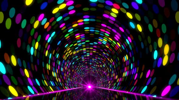 Colorful Particle Tunnel