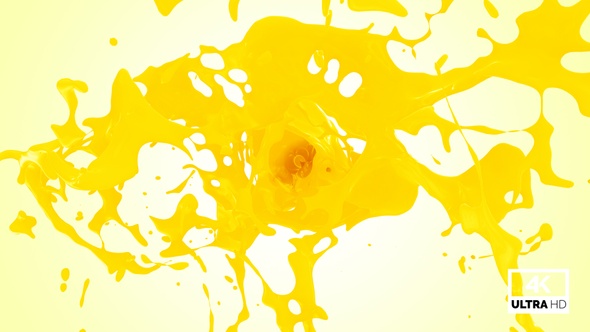 Yellow Paint Splash